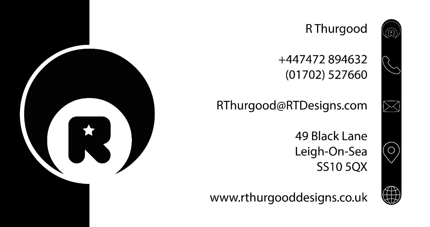 Business Card Scaled – Black & White